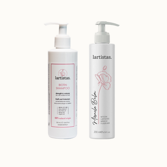 Feines Haar Set-(Biotin Shampoo+Miracle Balm)